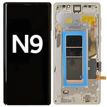 OLED & Frame Assembly for Samsung Galaxy Note 9 (Pure White) [Aftermarket]