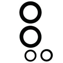 Glass Camera Lens Set for OnePlus 9R [Aftermarket]