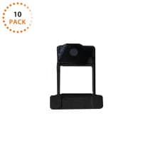 Flash Bracket & Microphone Mesh for Apple iPhone XR (Black) (10 Pack)