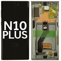 OLED & Frame Assembly for Samsung Galaxy Note 10+ (Aura Black) [OEM Service Pack]