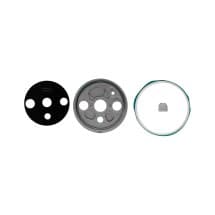 Glass Camera Lens & Bezel Bracket for OnePlus 7T (Frosted Silver) [Aftermarket]
