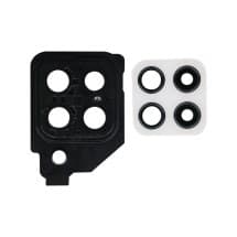 Glass Camera Lens & Bezel Bracket for Samsung Galaxy A22 (White)