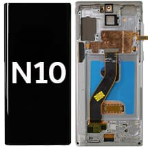 OLED & Frame Assembly for Samsung Galaxy Note 10 (Aura White) [Aftermarket]