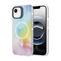 CLICK Cosmic Case for Apple iPhone 13, 14, 15, & 16e (Rainbow Swirl)