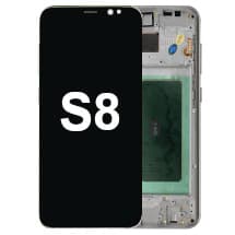 OLED & Frame Assembly for Samsung Galaxy S8 (Arctic Silver) [Premium]