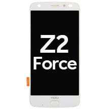 OLED & Frame Assembly for Motorola Moto Z2 Force (White) [Premium]