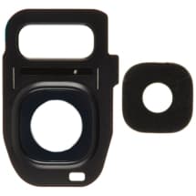 Plastic Camera Lens & Bezel Bracket for Samsung Galaxy S7 & S7 Edge (Black)
