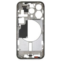 Mid Frame & Cosmetic Buttons for Apple iPhone 15 Pro (US, White Titanium) [Premium]