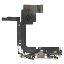 Charge Port Flex for Apple iPhone 15 Pro (White Titanium) [Premium]