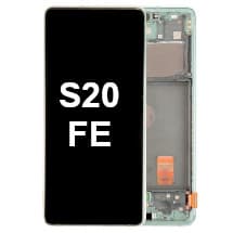 OLED & Frame Assembly for Samsung Galaxy S20 FE (Cloud Mint) [OEM Service Pack]