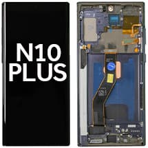 OLED & Frame Assembly for Samsung Galaxy Note 10+ (Aura Black) [Aftermarket]