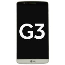 LCD & Frame Assembly for LG G3 (White) [Premium]