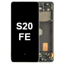 OLED & Frame Assembly for Samsung Galaxy S20 FE (Cloud Navy) [OEM Service Pack]
