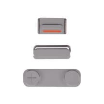 Cosmetic Button Set for Apple iPhone 5 (Silver)