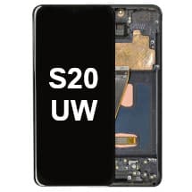OLED & Frame Assembly for Samsung Galaxy S20 UW (Black) [Premium]