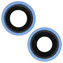 Glass Camera Lenses & Bezel Set for Apple iPhone 13 & 13 Mini (Blue) [Aftermarket]