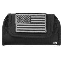 Nite Ize Horizontal XL Clip Case Pouch (Black & US Flag)