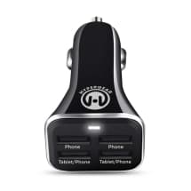 HyperGear 6.8A High-Power 4 Port Car Charger (Black)