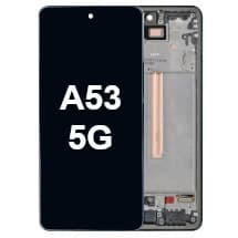 OLED & Frame Assembly for Samsung Galaxy A53 5G (Awesome Black) [Premium]