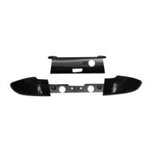 Cosmetic Bumpers (LB & RB) & Top Bar Cap for Microsoft Xbox One S Controller (Black)