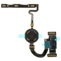 Fingerprint Scanner, Power, & Volume Button Flex for Google Pixel 5 (Just Black) [Premium]