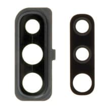 Glass Camera Lens & Bezel Bracket for Samsung Galaxy A50 (Black)