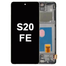 OLED & Frame Assembly for Samsung Galaxy S20 FE (Cloud White) [Premium]