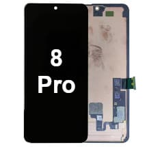 OLED, Bezel, & Fingerprint Scanner Assembly for Google Pixel 8 Pro [Premium]