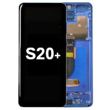 OLED & Frame Assembly for Samsung Galaxy S20+ (Aura Blue) [Aftermarket]