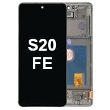 OLED & Frame Assembly for Samsung Galaxy S20 FE (R8, Cloud White) [Premium]