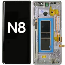 OLED & Frame Assembly for Samsung Galaxy Note 8 (Orchid Gray) [Aftermarket]