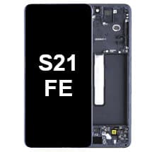OLED & Frame Assembly for Samsung Galaxy S21 FE (Graphite) [Premium]