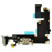 Charge Port & Headphone Jack Flex for Apple iPhone 6 Plus (Space Gray) [Aftermarket]