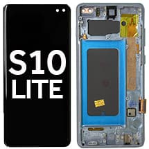OLED & Frame Assembly for Samsung Galaxy S10+ (Prism Blue) [Aftermarket]