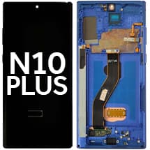 OLED & Frame Assembly for Samsung Galaxy Note 10+ (Aura Blue) [Aftermarket]
