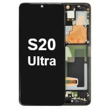 OLED & Frame Assembly for Samsung Galaxy S20 Ultra (Cosmic Black) [Aftermarket]