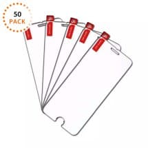 GRIP Tempered Glass Screen Protector for Apple iPhone 6, 6S, 7, 8, & SE (2020 & 2022) (50 Pack)