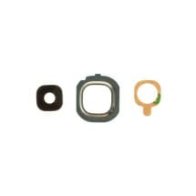 Glass Camera Lens & Bezel Bracket for Samsung Galaxy J7 (2016) (Dual SIM, Black)