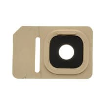 Glass Camera Lens & Bezel Bracket for Samsung Galaxy S7 Active (Gold)