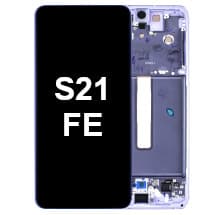 OLED & Frame Assembly for Samsung Galaxy S21 FE (Lavender) [Premium]