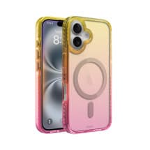 CLICK Clear Ombre Case for Apple iPhone 16 (Yellow Pink)