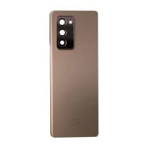 Back Glass & Camera Lens for Samsung Galaxy Z Fold2 (Mystic Bronze) [OEM Service Pack]