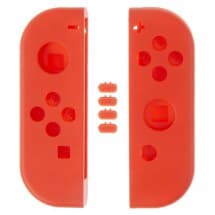 Shell Housing & Rail Buttons Set for Nintendo Joy-Con (Left & Right, Red) [Premium]