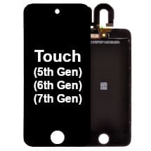 LCD Assembly for Apple iPod Touch (5th, 6th, & 7th Gen, Black) [Premium]