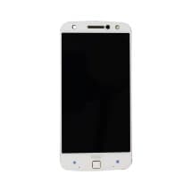 OLED & Frame Assembly & Fingerprint Scanner for Motorola Moto Z Droid Force (White) [Genuine OEM]