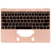 Palmrest & Keyboard Assembly for Apple MacBook Retina 12" (Early 2016-Mid 2017) (US, Rose Gold) [Premium]