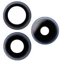 Glass Camera Lenses & Bezel Set for Apple iPhone 15 Pro (Blue Titanium) [Aftermarket]