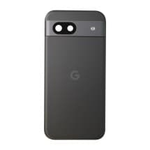Back Plastic & Camera Lens for Google Pixel 8a (Obsidian) [Premium]