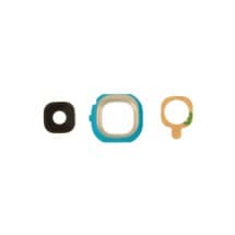 Glass Camera Lens & Bezel Bracket for Samsung Galaxy J7 (2016) (Dual SIM, Gold)