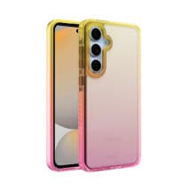 CLICK Clear Ombre Case for Samsung Galaxy S24 FE (Yellow Pink)